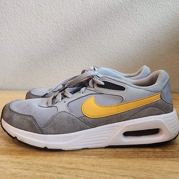 Nike Mens Air Max SC Shoes Sneakers CW4555-011 Wolf Grey Yellow Ochre Size 10 - Picture 5 of 12